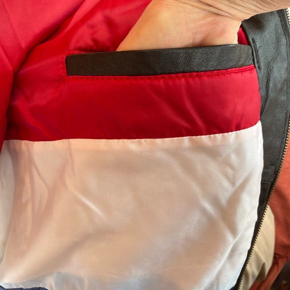 XL 🏍️ RARE USA 🇺🇸 unique Men’s LEATHER jacket coat moto - Picture 5 of 16